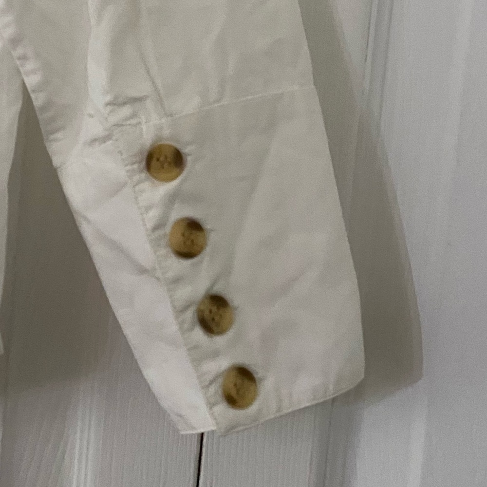 ULLA JOHNSON Penelope Poplin Blouse Button Accents 6 - Picture 11 of 14